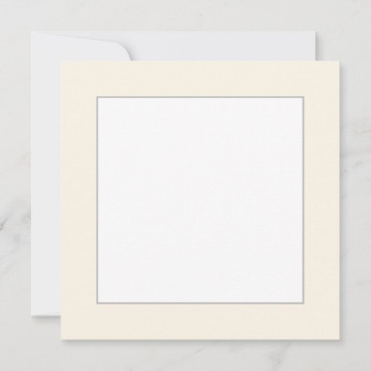 平和の花のドローイング かわいいボヘミアンヒッピーの花のアート 招待状 (裏面)