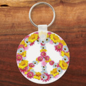 平和の花，ダーレンのアートワーク キーホルダー (正面)