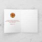 平和の花 ノートカード (内部)