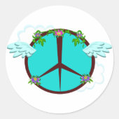 平和の花 ラウンドシール (正面)