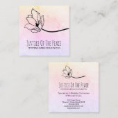 *~*平和の虹の月の火口の正義 スクエア名刺 (正面/裏面)