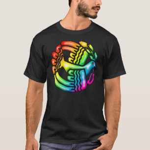 平和の虹の鳩 Tシャツ