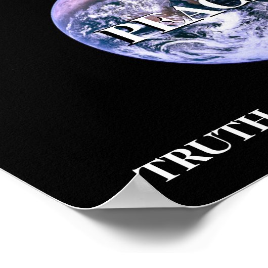 平和の親切の名誉は真実を尊重する正直な正義 ポスター (角)