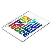 平和の言語/ヘブライ語、アラビア語、英語 ノートブック (左側)