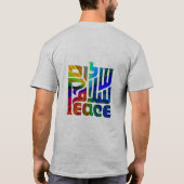 平和の言語/3言語 Tシャツ (裏面)