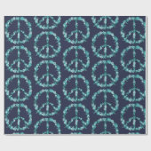 平和の記号,青 ラッピングペーパー (フラット)