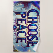 平和の選択 ビーチタオル (正面)