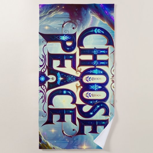 平和の選択 ビーチタオル (正面)