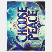 平和の選択 フリースブランケット (正面)