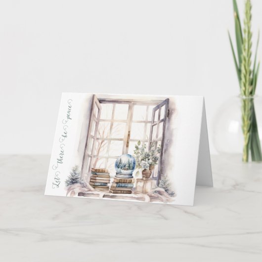 平和の雪の地球儀 シーズンカード (正面)