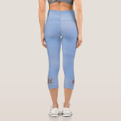 平和の青空と蝶 | やる気 希望 喜び カプリレギンス (裏面)