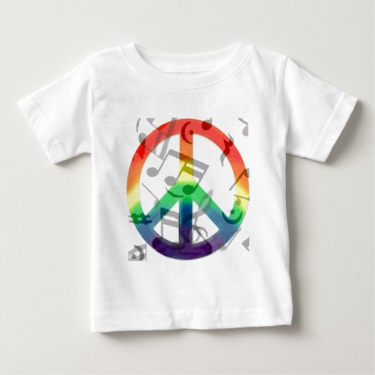 平和の音楽_ ベビーTシャツ (正面)