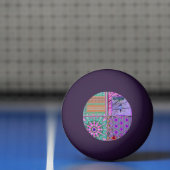 平和の鳥とアズレホスの幾何学的なタイル 卓球ボール (ネット)