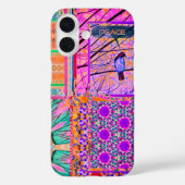 平和の鳥とアズレホスの幾何学的なタイル Case-Mate iPhoneケース (裏面)