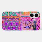 平和の鳥とアズレホスの幾何学的なタイル Case-Mate iPhoneケース (裏面 (横))