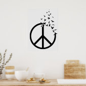 平和の鳥 ポスター (キッチン)