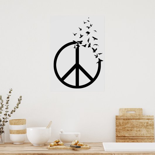 平和の鳥 ポスター (キッチン)