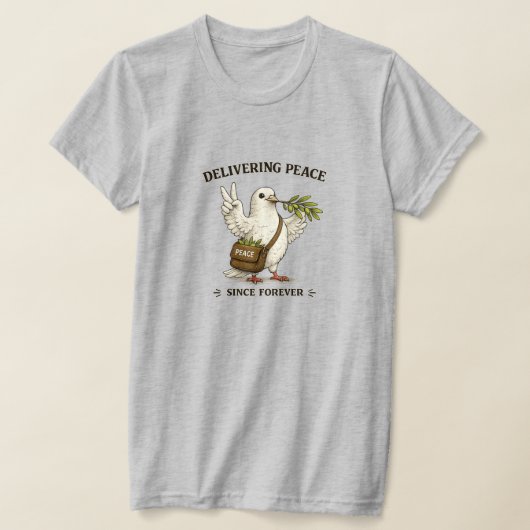 平和の鳥 Tシャツ (レイダウン)