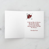 "平和の鳩およびクリスマスの希望の蝋燭" * シーズンカード (内部)