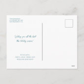 平和の鳩のイラスト入りホリデーカード シーズンポストカード (裏面)