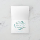 平和の鳩のクリ図解入りの、写真付きのスマス カード (内部)