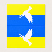 平和の鳩ウクライナ国旗のカードの自由 – 平和 (外部フラット)