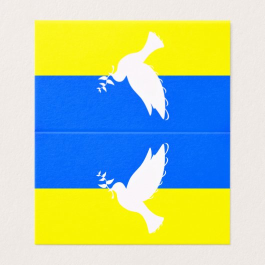 平和の鳩ウクライナ国旗のカードの自由 – 平和 (外部フラット)