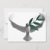 平和の鳩-オリーブの枝 (正面)