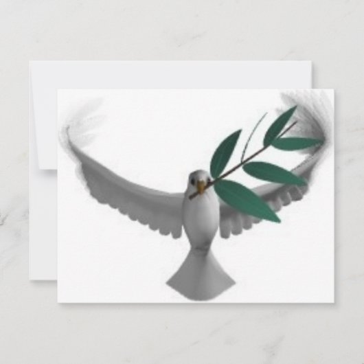 平和の鳩-オリーブの枝 (正面)