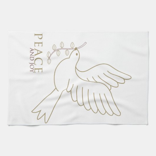 平和の鳩 キッチンタオル (横)