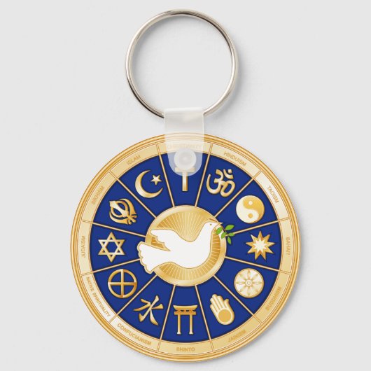 平和の鳩 キーホルダー (正面)