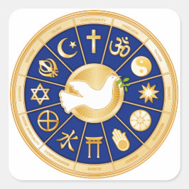 平和の鳩 スクエアシール