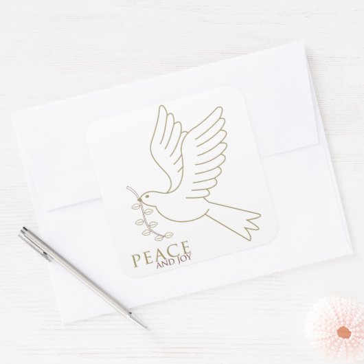 平和の鳩 スクエアシール (封筒)