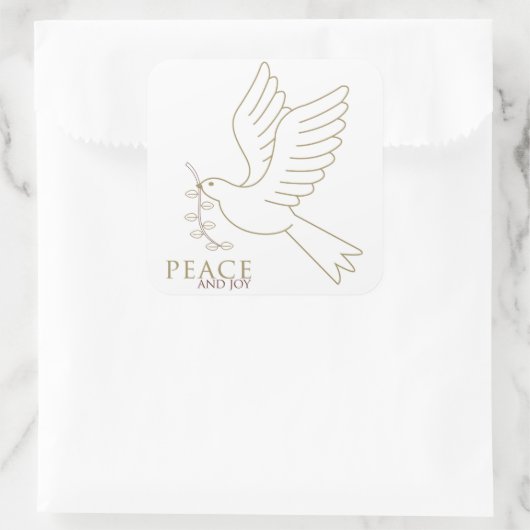 平和の鳩 スクエアシール (バッグ)