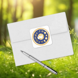 平和の鳩 スクエアシール