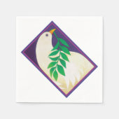 平和の鳩 スタンダードカクテルナプキン (正面)