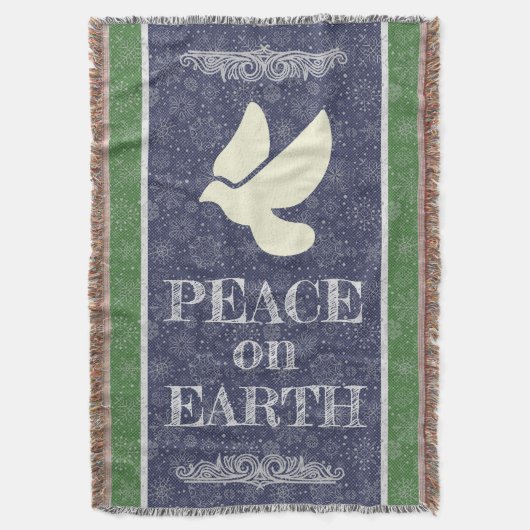 平和の鳩 スローブランケット (正面縦)
