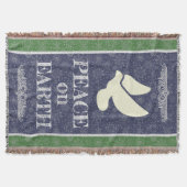 平和の鳩 スローブランケット (正面)