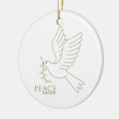 平和の鳩 セラミックオーナメント (左)
