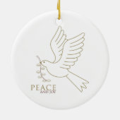 平和の鳩 セラミックオーナメント (裏面)