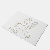 平和の鳩 ドアマット (アングル)