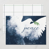 平和の鳩 ネイビーブルー シーズンカード (正面/裏面)
