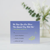 平和の鳩 バー ミツバ祭 招待返信 出欠カード (スタンド正面)