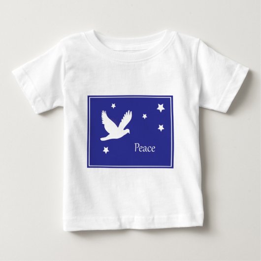 平和の鳩 ベビーTシャツ (正面)