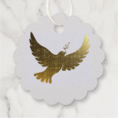 平和の鳩 ホイル フェルトタグ フェイバータグ (裏面)