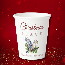 平和の鳩 ホーリー キリスト教 クリスマス 紙コップ