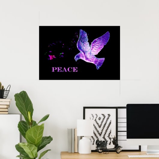 平和の鳩 ポスター (ホームオフィス)