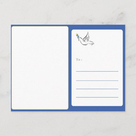 平和の鳩 ポストカード (裏面)