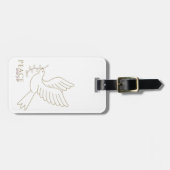 平和の鳩 ラゲッジタグ (正面横)