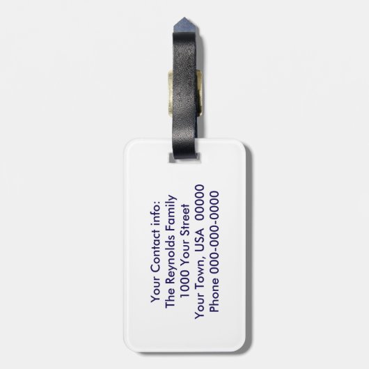 平和の鳩 ラゲッジタグ (裏面縦)